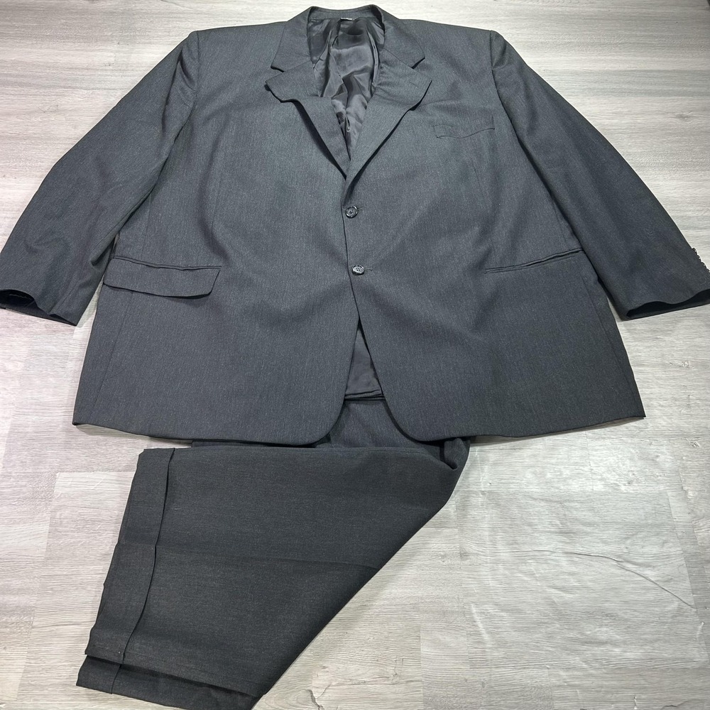 Jack Victor Suit Mens 56 Long Jacket 56x30 Pants Wool 2 Piece Made Canada